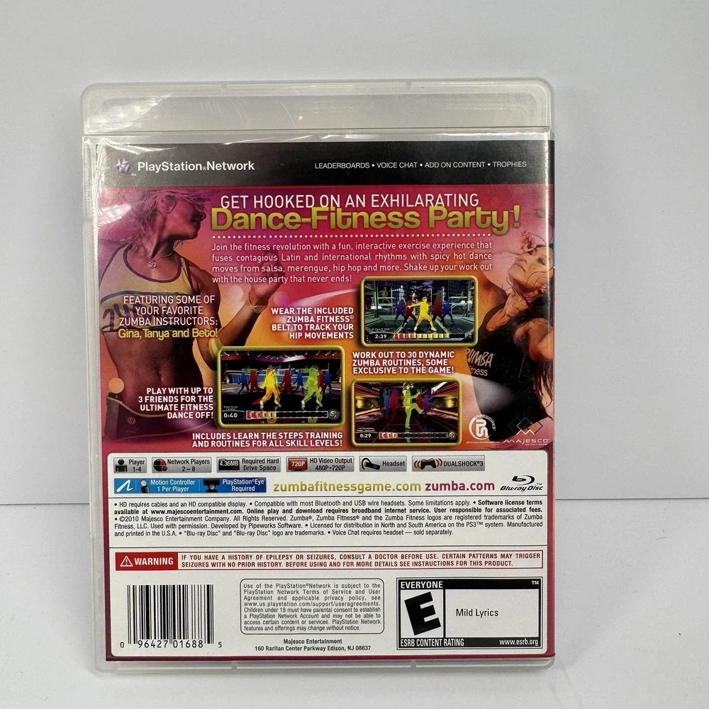 Zumba Fitness Join the Party PS3‎ PlayStation 3 Requires Move Tested